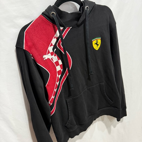 Puma Ferrari Scuderia Hoodie Medium Racing Streetwear Motorsport Athleisure F1 - Picture 3 of 16